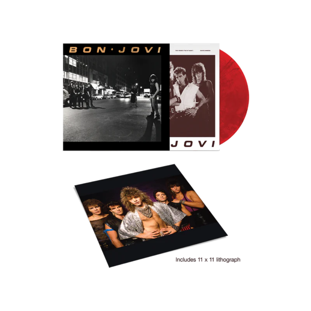 【希少!】BON JOVI ゴールドディスク(24K)リミテッドエディション Bon Jovi Limited Edition 40th Anniversary Ruby LP - Island Records