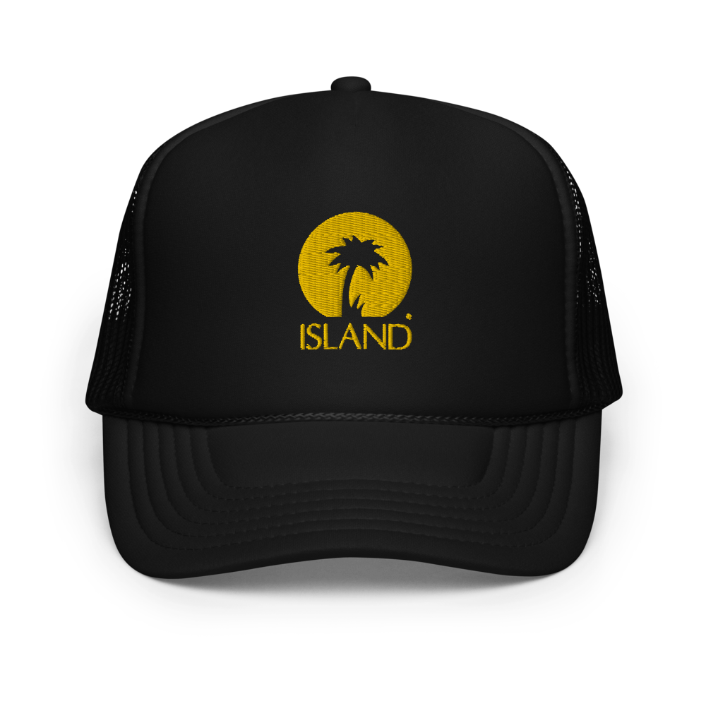 Island Logo Hat with Yellow Logo - Island Records Official Store, image size:1000x1000