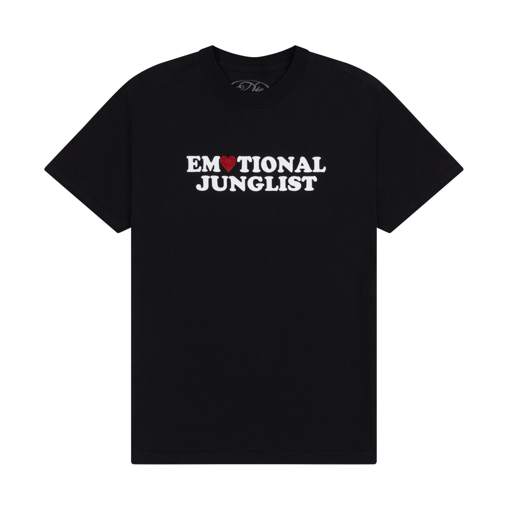 Emotional Junglist Black T-Shirt Front