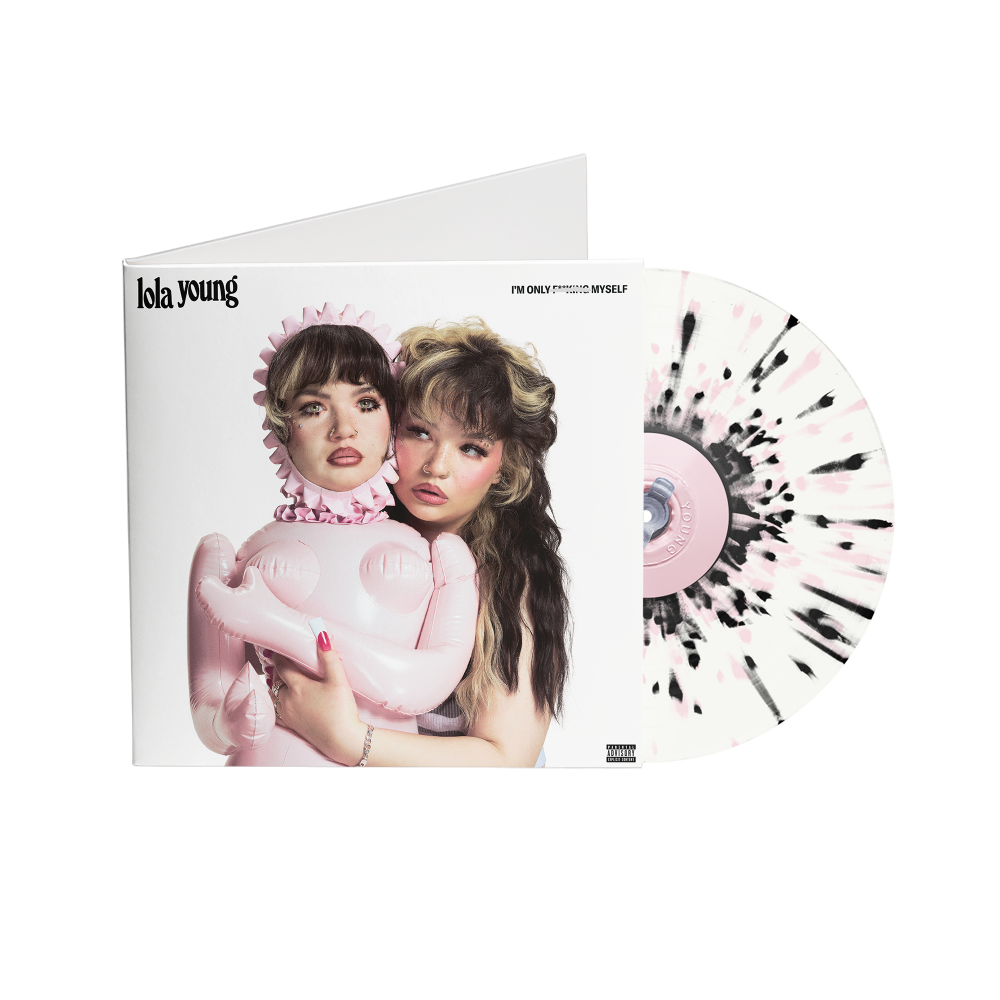 I'm Only F**king Myself: Pink & Black Splatter LP [The "blisters" Edition] Front